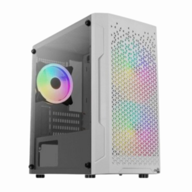 CASING AEROCOOL TRINITY MINI V2 WHITE - mATX TTEMPERED GLASS CASE