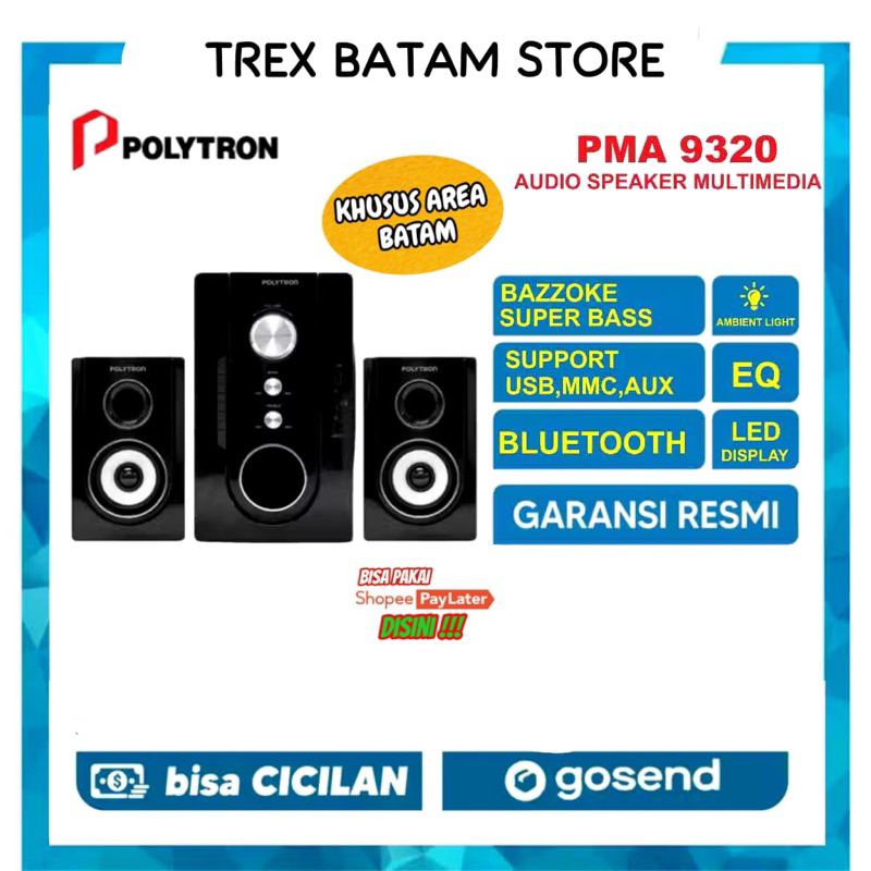 POLYTRON PMA 9320 NEW  SPEAKER AKTIF KARAOKE MULTIMEDIA  GARANSI RESMI [ BATAM ]