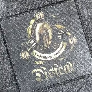 Woven patch black metal patch band black metal emblem assecories Disfear
