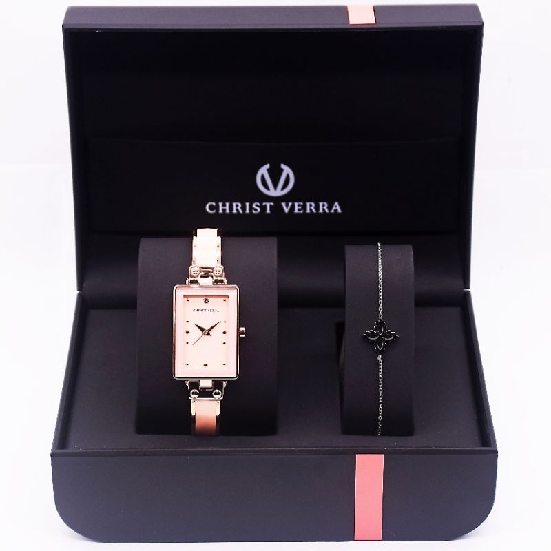 jam tangan wanita original christ verra cv 502223l-511