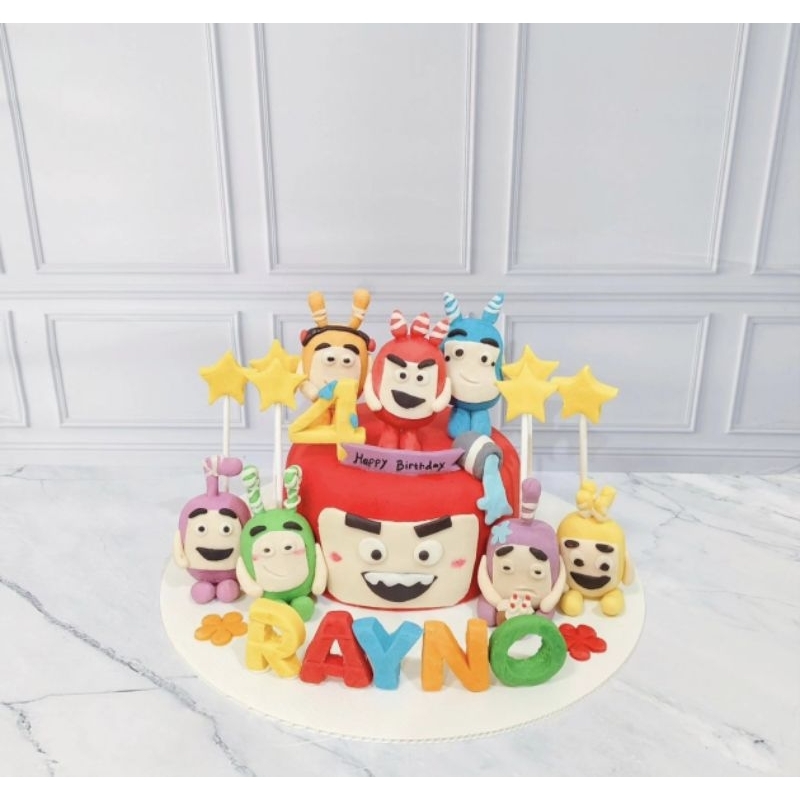 

cake Oddbods full fondant