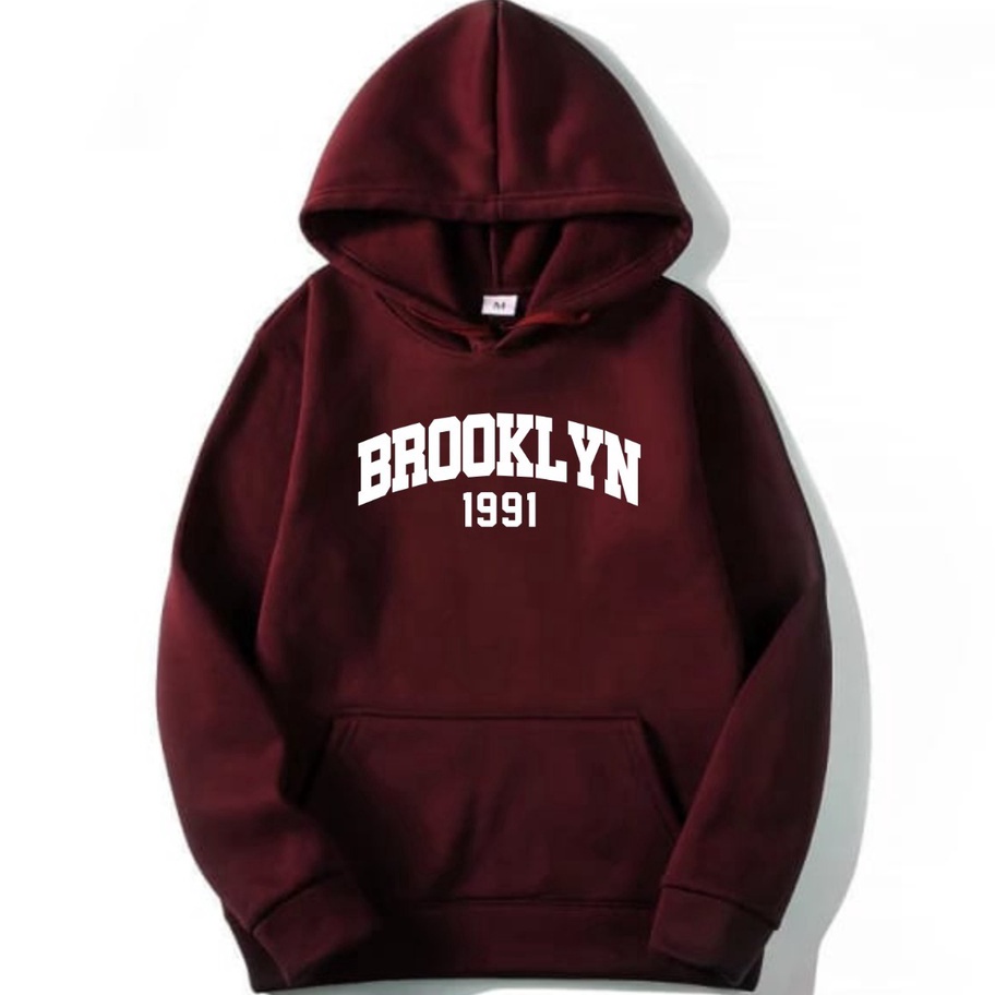 Jumper hoodie BROOKLYN 1991 BROOKLYN 1991 Sweater Hoodie Pria  Wanita