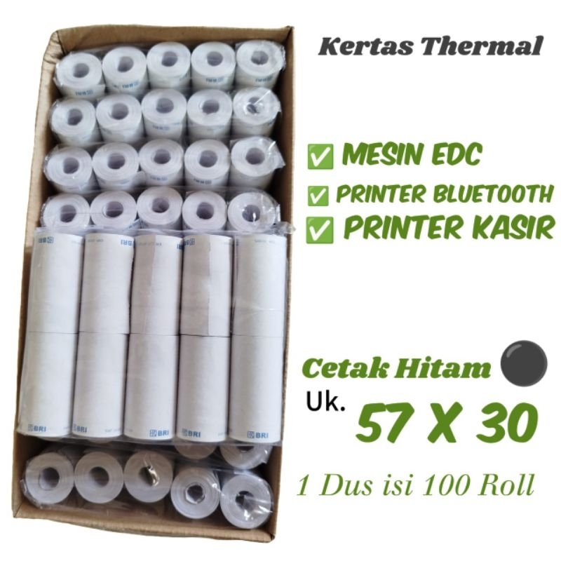 

Kertas Thermal logo BRI Kertas Print Bluetooth