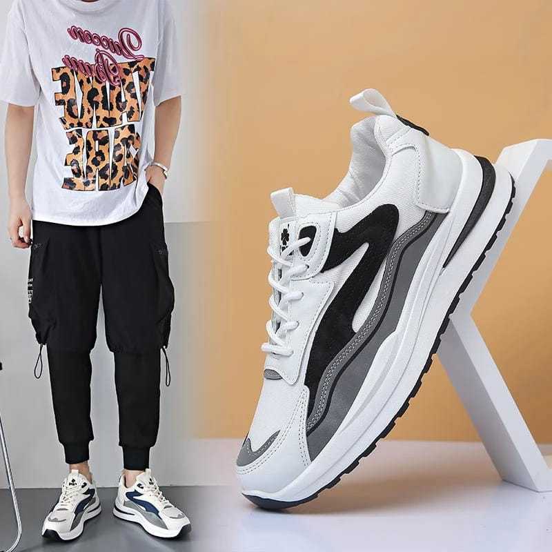 Sepatu Pria Sneakers Sport Fashion Kasual Size 3943 Sepatu Pria Buat Jalan Jalan Keren Sepatu Putih 