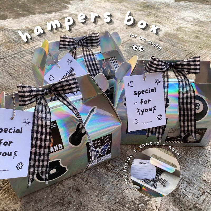 

hampers box boyf ver | gift box | snack box |