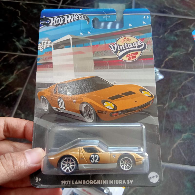 hot wheels vintage 1971 lamborghini miura sv