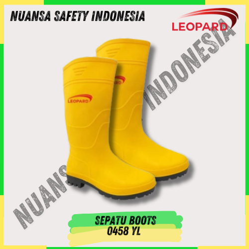 Sepatu Safety Boots Leopard 0458 YL - Safety Boots Non Toe Cap