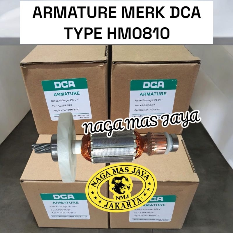 ARMATURE / ANGKER BUAT MESIN BOR BOBOK MAKITA HM0810 HM 0810 MERK DCA / ARMATURE HM 0810 HM0810 DCA