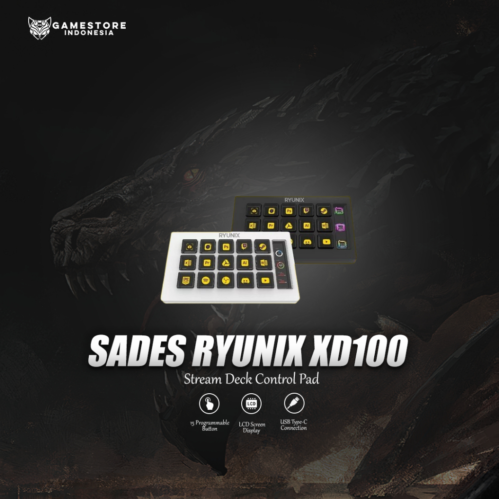 Sades Ryunix XD100 Stream Deck Control Pad