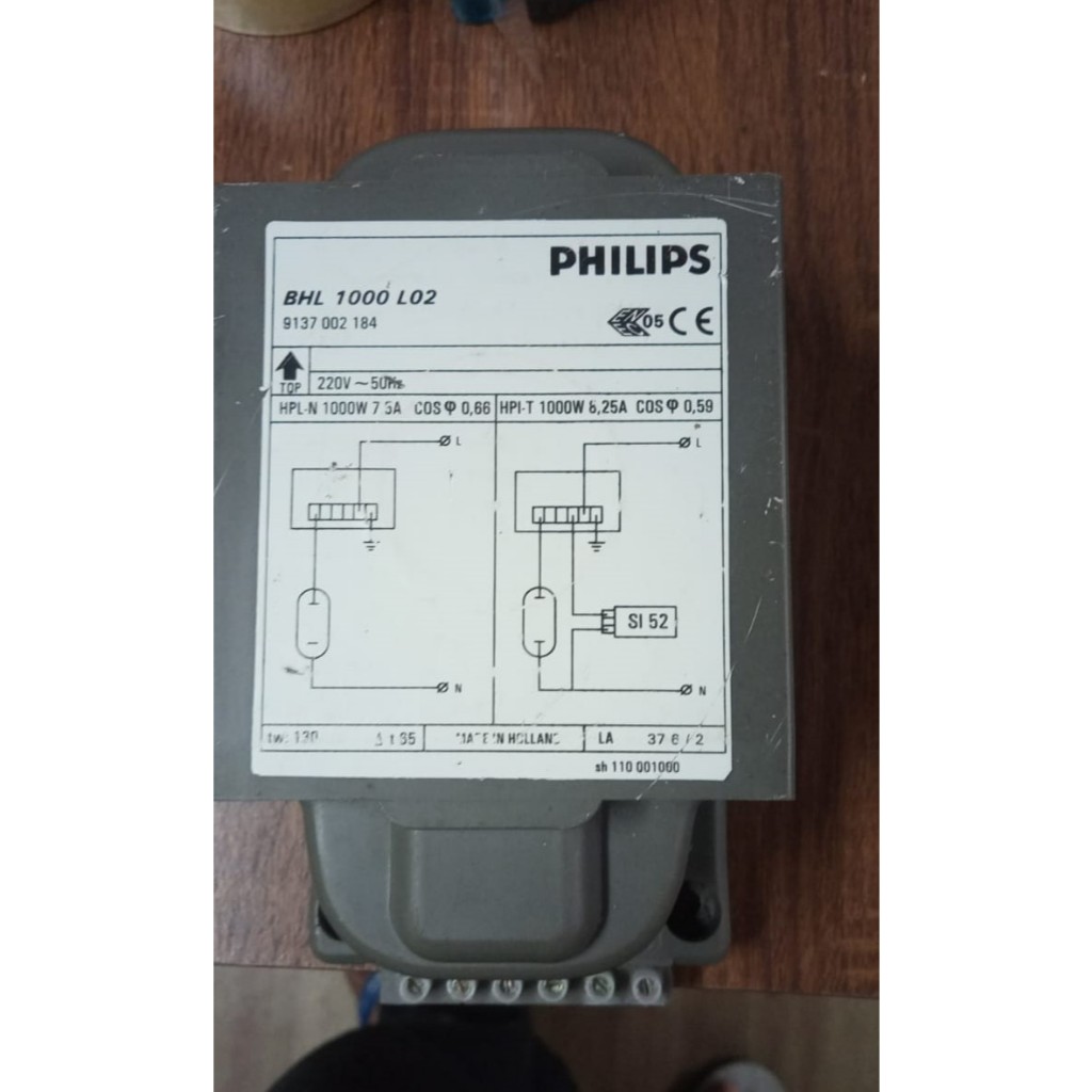Ballast BHL 1000L02 Philips,Ballast Philips BHL 1000 Watt
