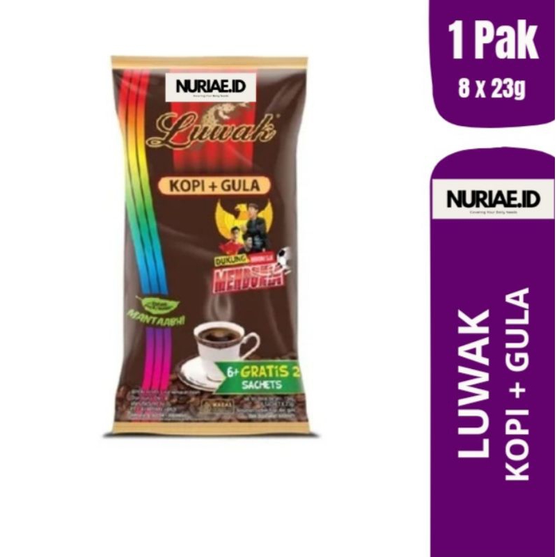 

LUWAK KOPI + GULA 1 PCS (isi 8 x 23g)