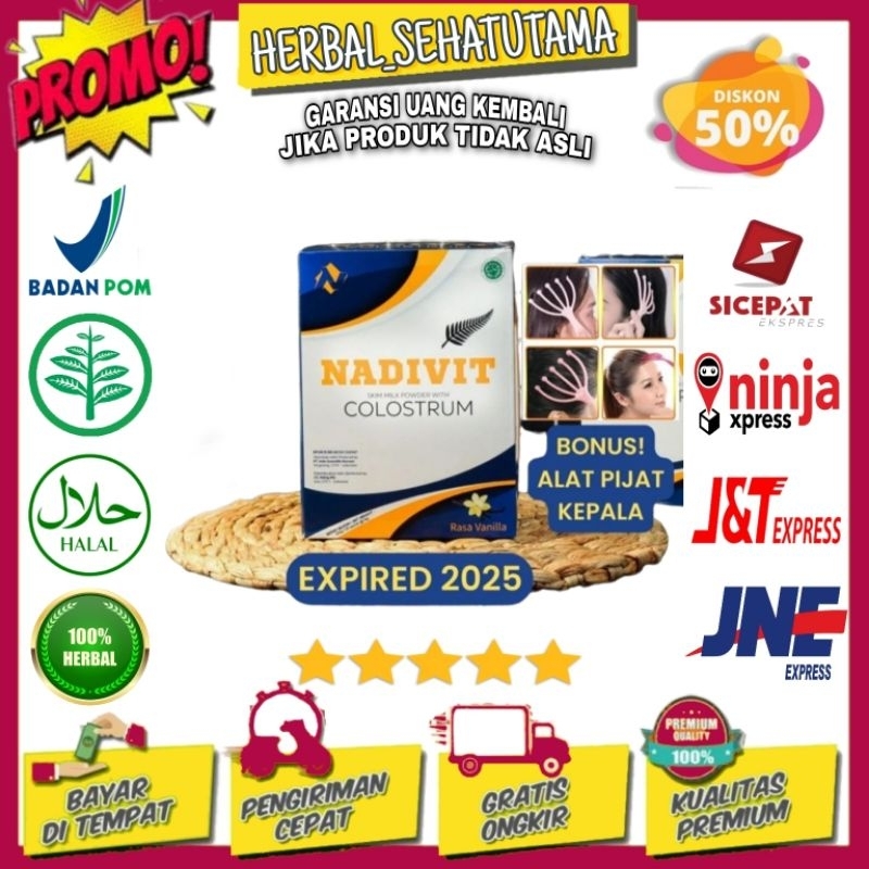 

NADIVIT Susu Kolostrum Colostrum Original Terapi Syaraf Kejepit HNP isi 20 Sachet 16gr