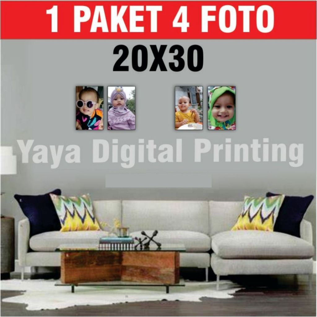 foto frameless premium DAPAT 4 FOTO