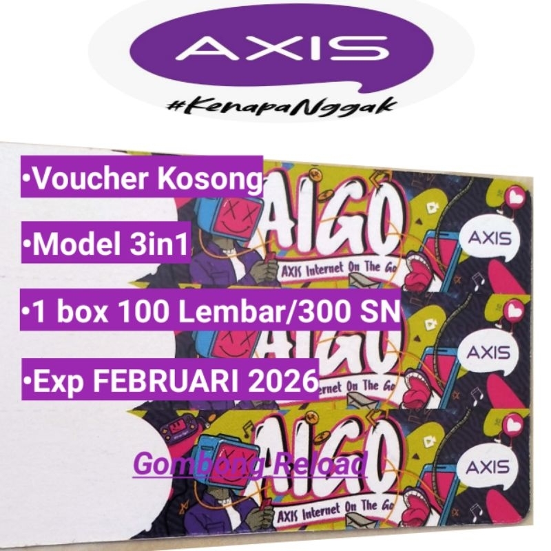 

COD ,kertas kosong bahan injek kouta axis 3in1 dan 2in1