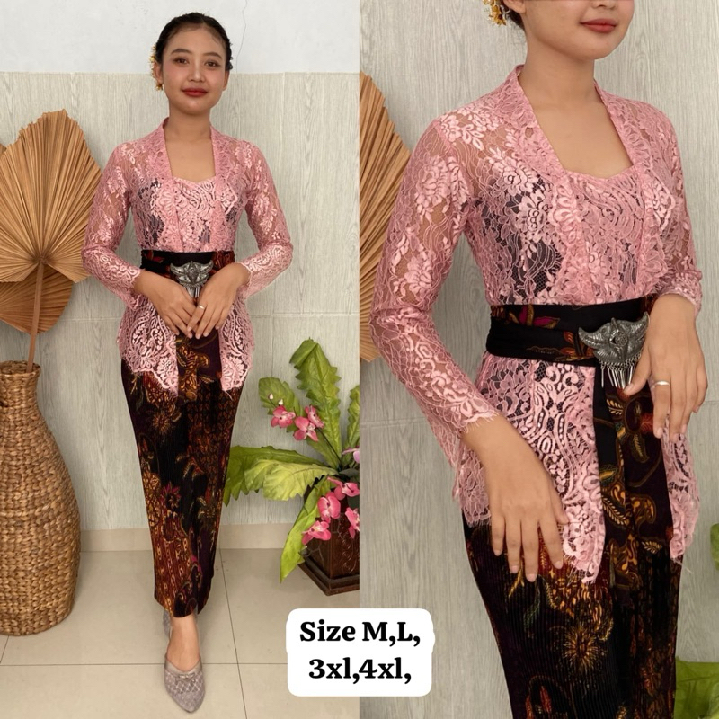 KEBAYA JADI BROKAT GLOSY/KEBAYA JADI METALIK GLOSY/KEBAYA BALI/KEBAYA JADI