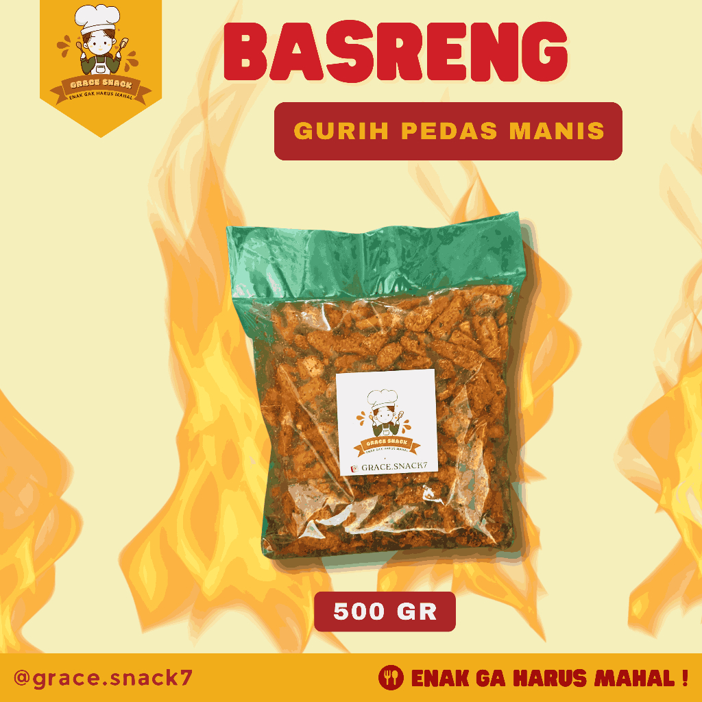 

BASRENG GURIH DAUN JERUK 500 GR - Grace Snack