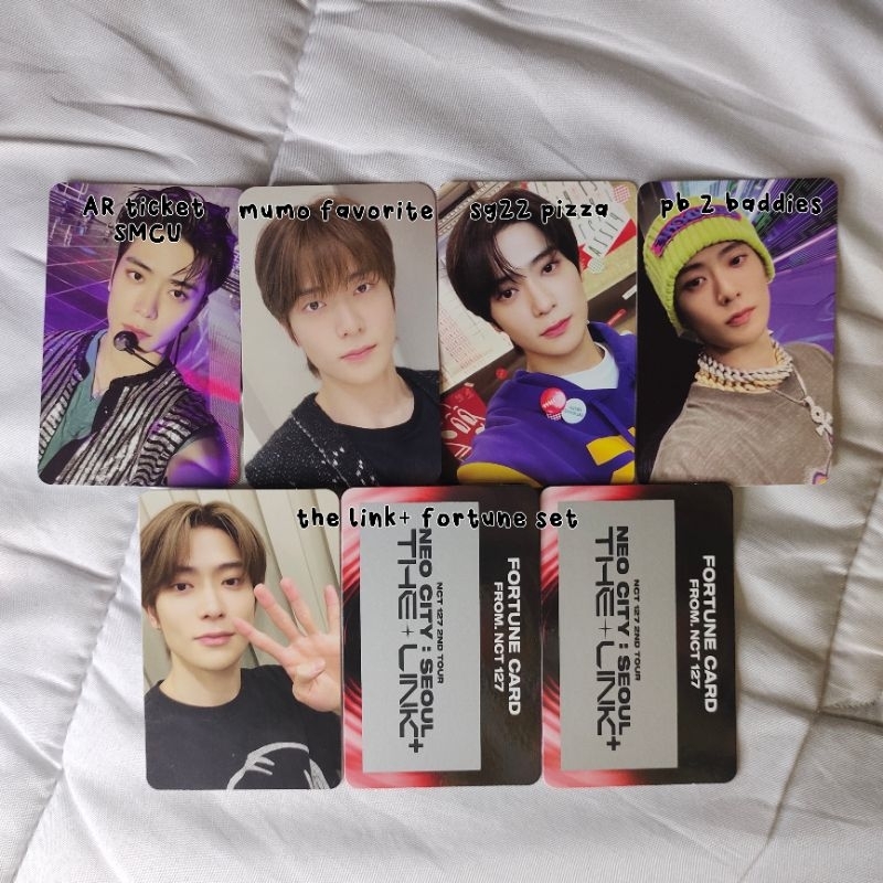 [ready stock] photocard official nct 127 jaehyun mumo favorite the link+ fortune set ar ticket smcu