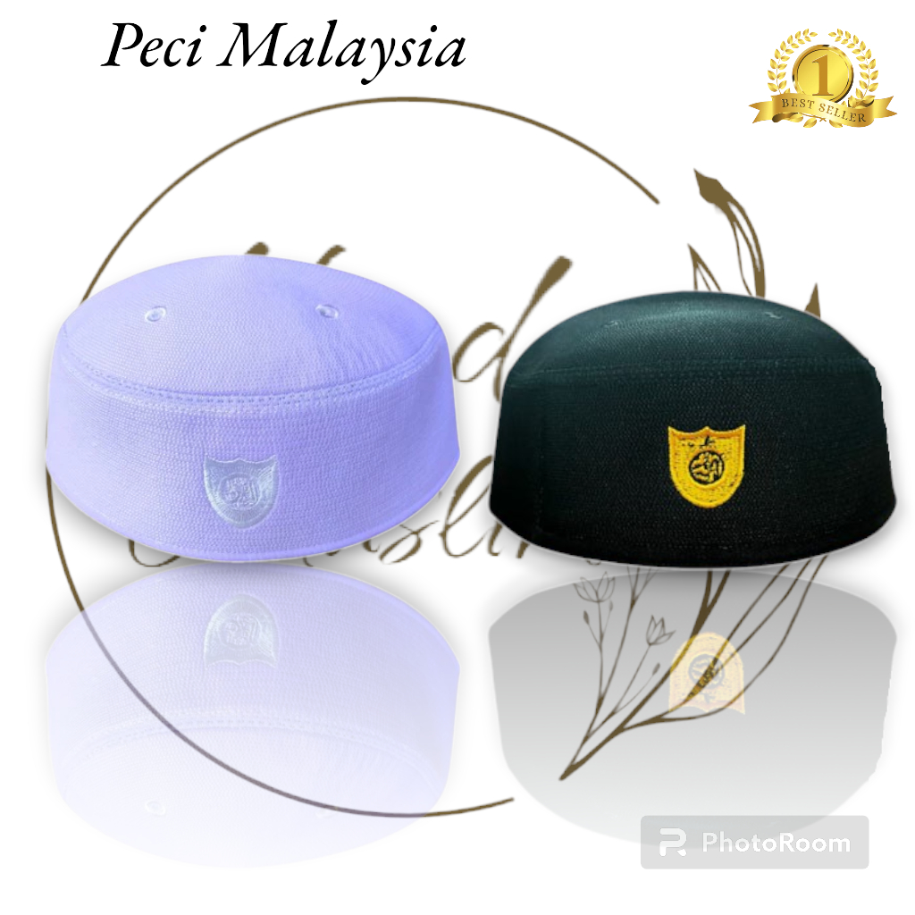 Peci Malaysia Original Peci Patani Peci Kopiah MALAYSIA Haji Alay, Peci Putih & Hitam Peci Malaysia