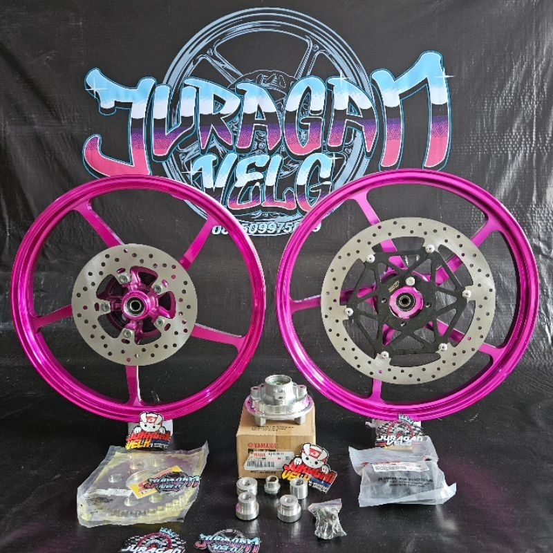 wheelset velg enkei MUTAKIN 525 pnp crf klx dtracker ninja cbr tiger sonic supa gtr r15 vixion satri