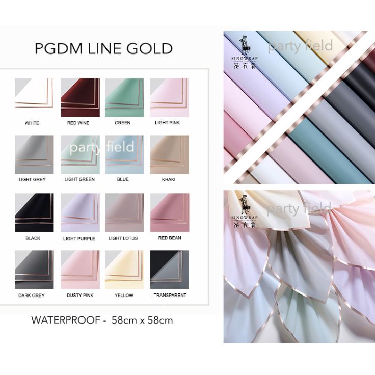 

Borong Stock 1PAK2PCS PGDM kertas buket bunga flower bouquet wrapping paper