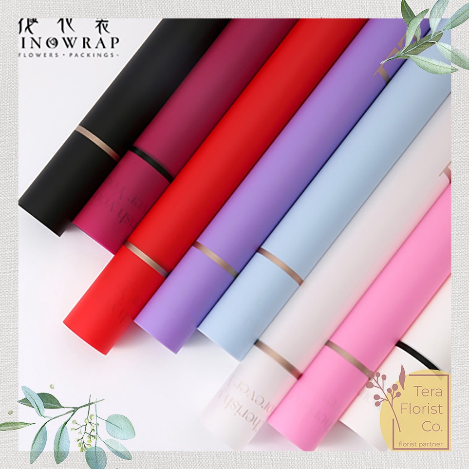 

Paket Baru 2 Lembar Cellophane Frame Tebal Serendipity Eternity Sinowrap Ori Kertas Buket Bunga Korean Waterproof Flower Wrapping Paper Calor Tera Florist PGDM2