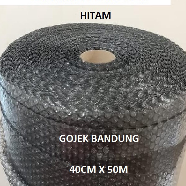 

FG2 BUBBLE WRAP HITAM UKURAN 4CM X 5M BUBBLEWRAP BANDUNG PLASTIK WA TEBAL METERAN DAN ROLL