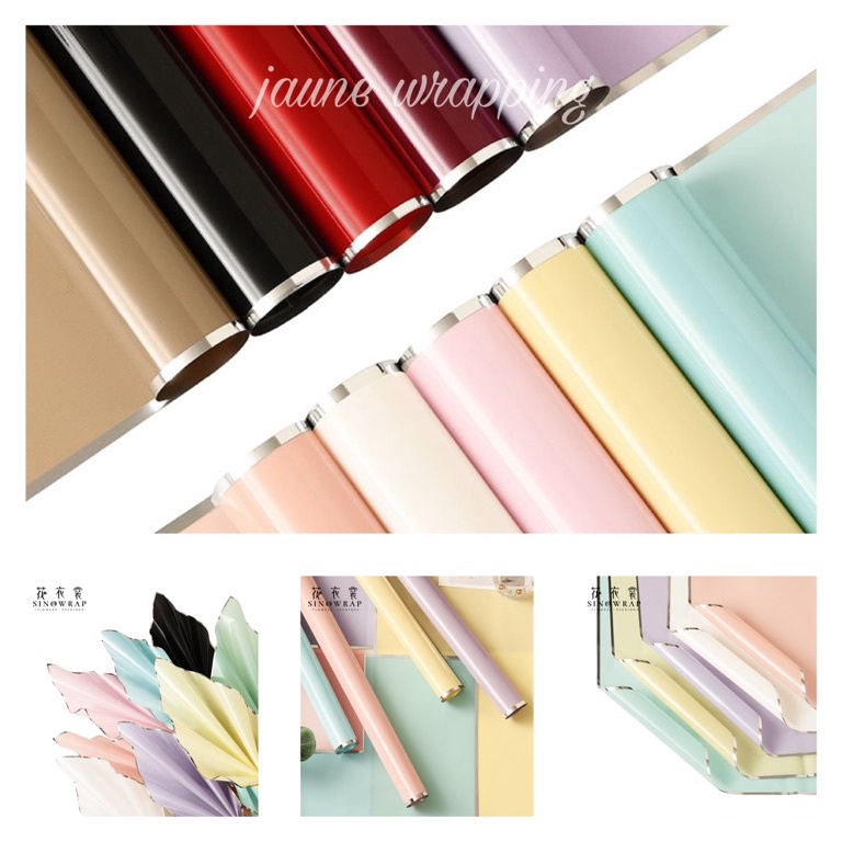 

Grosir Murah 1PAK2LEMBAR JCZ Kertas Buket Bunga List Silver Flower Wrapping Paper Cellophane