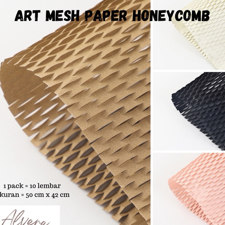 

Langsung Beli 1 Lembar Art Mesh Paper Honeycomb Flower Wrapping Kertas Eco Friendly Buket Bunga