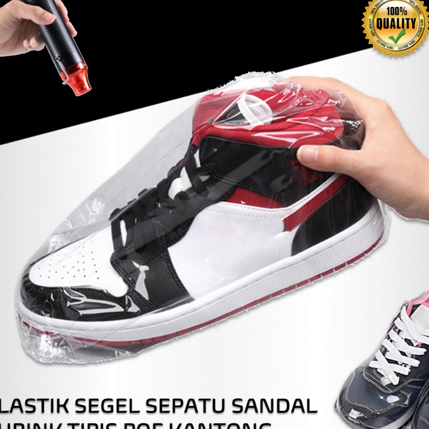 

KP8 plastik segel wraping sepatu sendal pof shrink kantong tipis