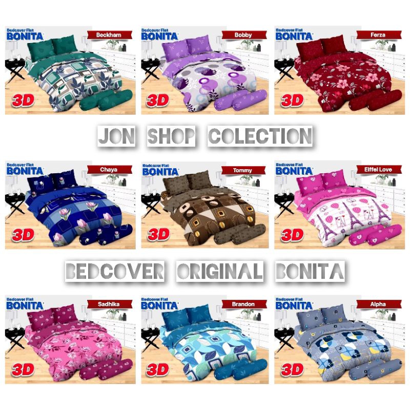 BONITA- Bedcover set ukuran 160x200 tinggi 20cm by bonita