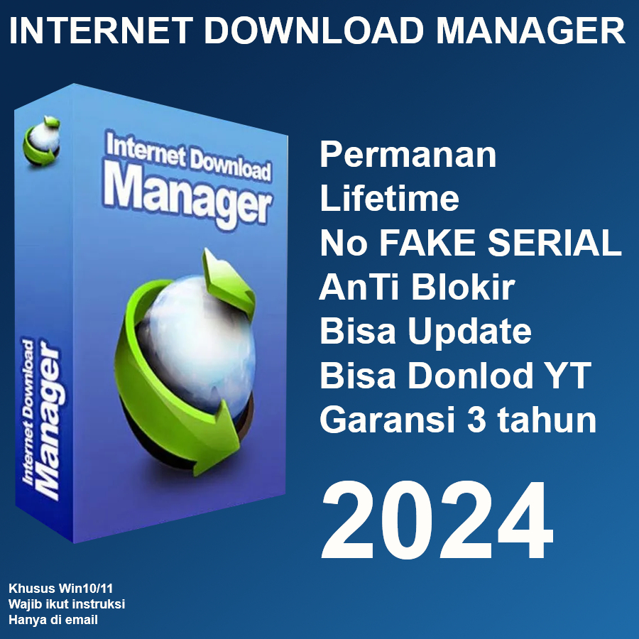 INTERNET DOWNLOAD MANAGER LIFETIME - FULL GARANASI