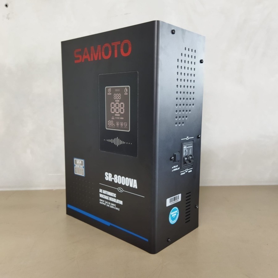 STABILIZER SAMOTO 8000VA RELAY SR8000 STAVOLT AVR GARANSI 3 TAHUN