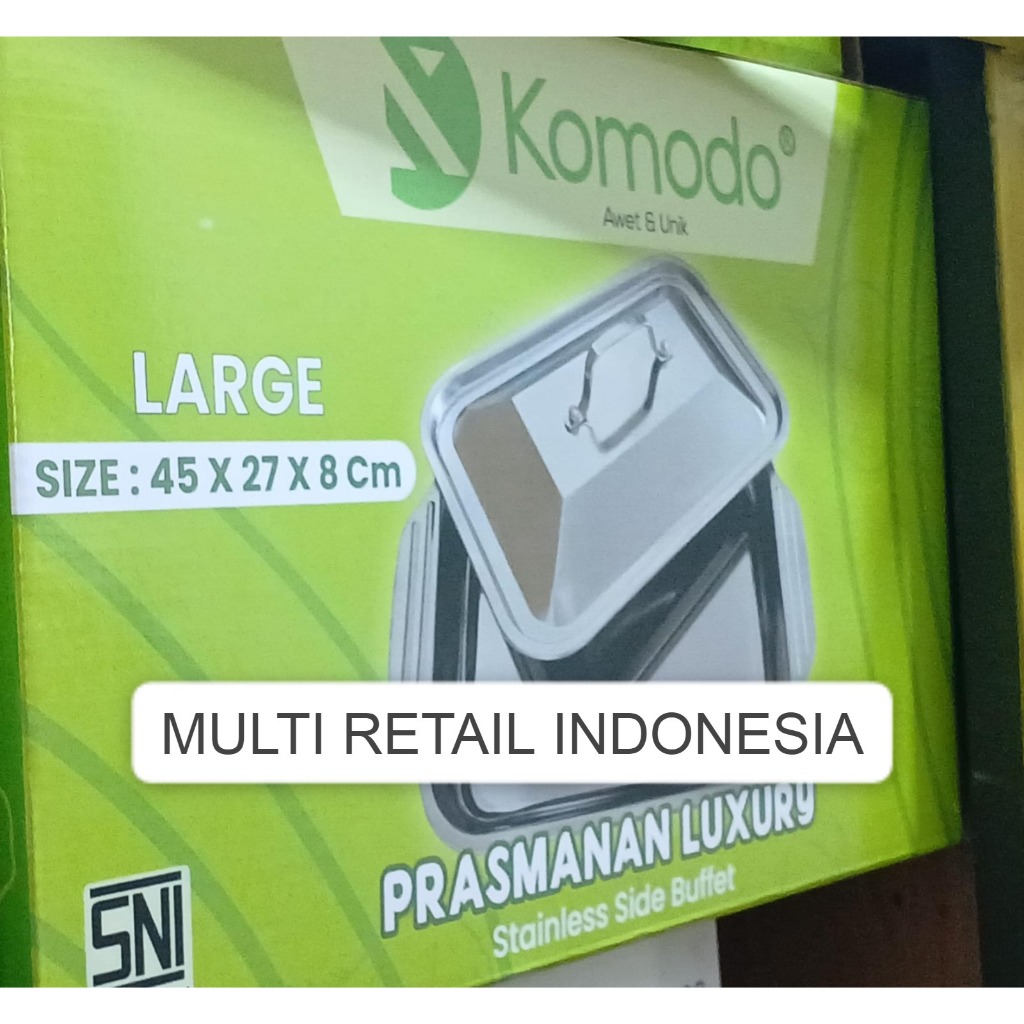 KOMODO WADAH SAJI PRASMANAN LUXURY LARGE STAINLESS