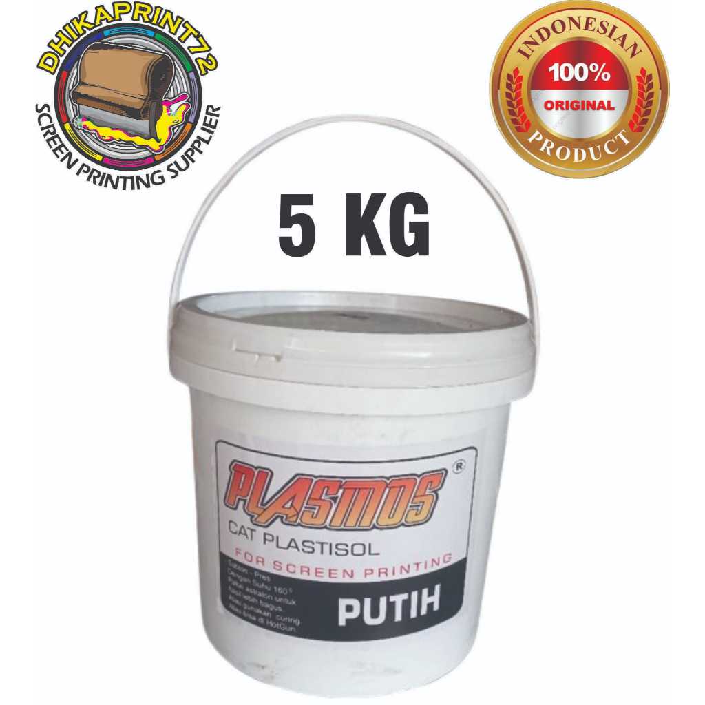 

CAT PLASTISOL PLASMOS KEMASAN 5 KG QUALITAS OK