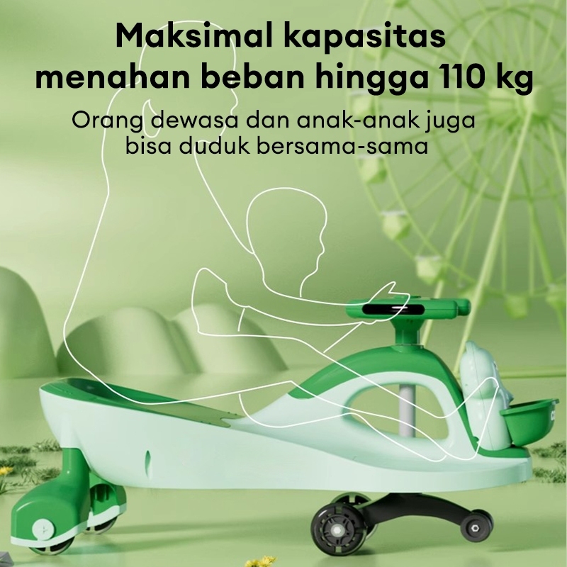 YOYO CAR mobil anak bisa dinaiki Ada Musik Dan Lampu Duduk Mobil Mobilan Anak Dorong
