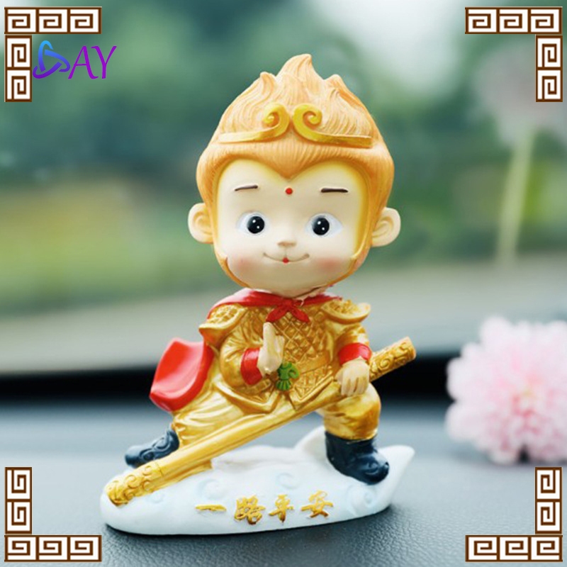 Hiasan Dashboard Mobil Sungokong Sunwukong Kera Pajangan Sun Go Kong Patung Dewa Sun Go Kong