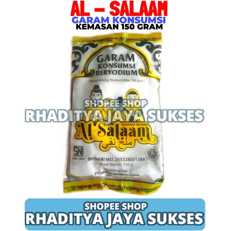 

Garam Dapur/Konsumsi Al Salaam 150g