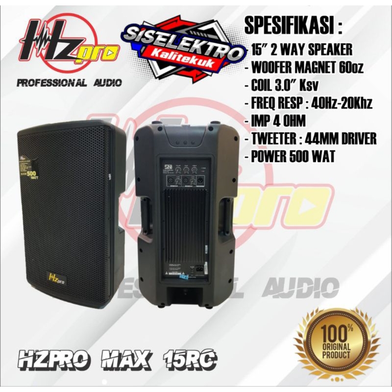 Speaker Aktif Hz pro 15 Inch HZ 15RC HZ15RC 500W