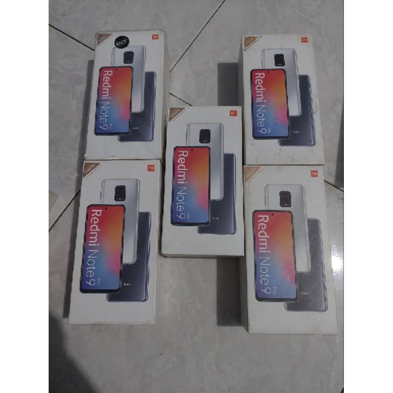 Dus Box Xiaomi Redmi Note 9 Pro original copotan