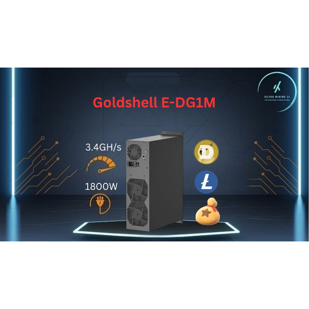 Goldshell E-DG1M 3.4GH 1800W LTC DOGE BELLS Home Asic Miner Kripto Crypto Mining 3.4GH 1800W
