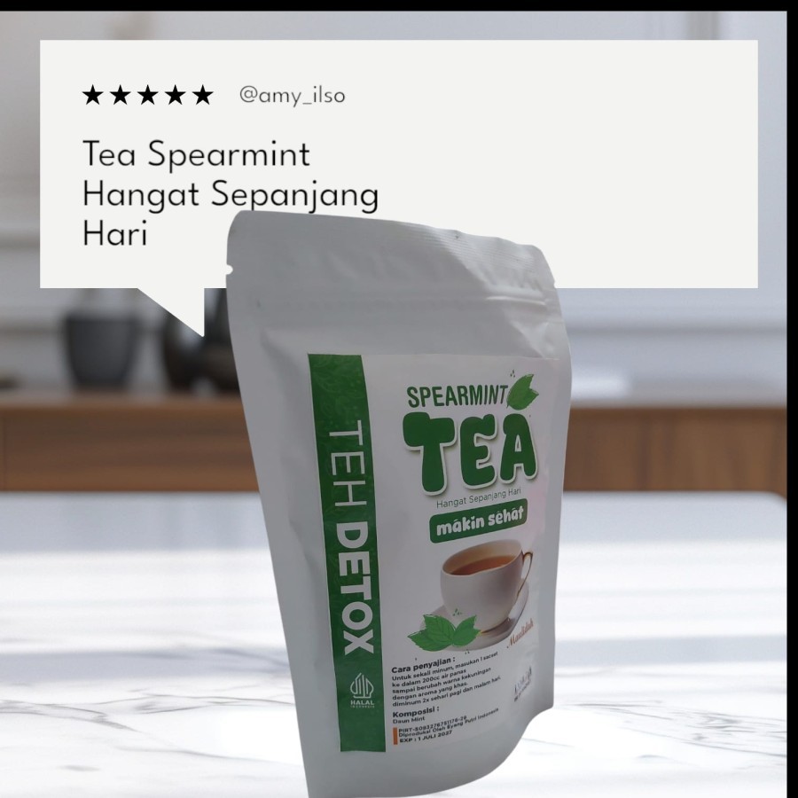 

TEH DETOX SPEARMINT MAULIDAH MAKIN SEHAT