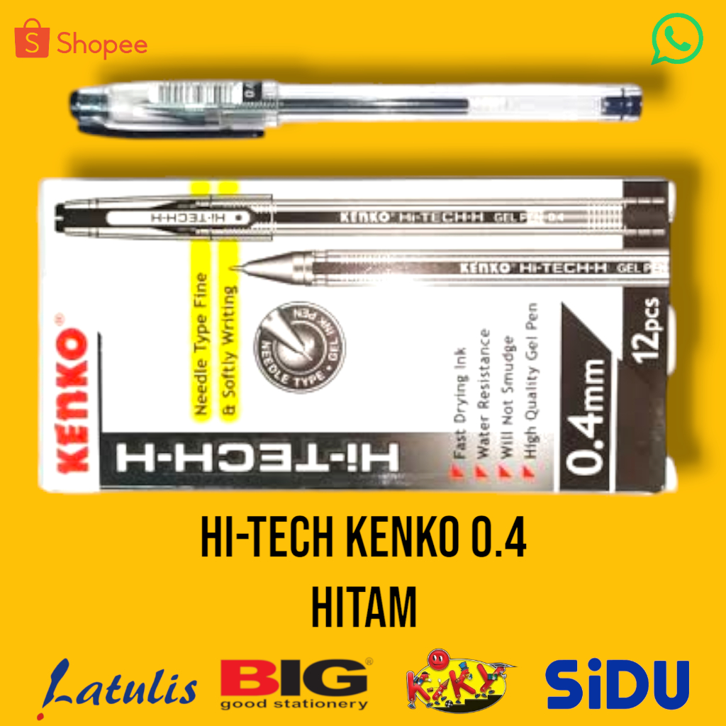 

PULPEN HITECH KENKO 0.28MM / PEN HI-TECH (1PAK/12PCS)
