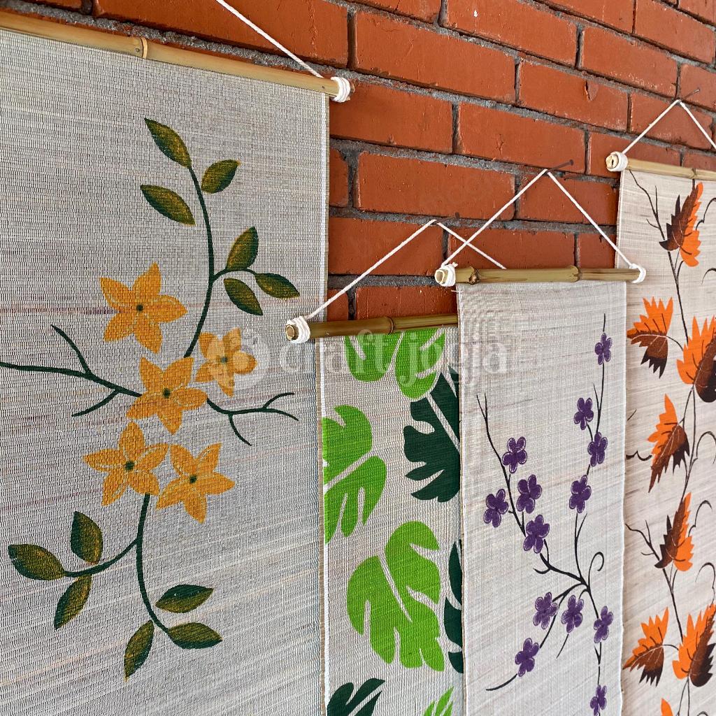 Walldecor Dekorasi Hiasan Dinding Pajangan Dinding Mendong Etnik Kerajinan Anyaman B Craft Jogja