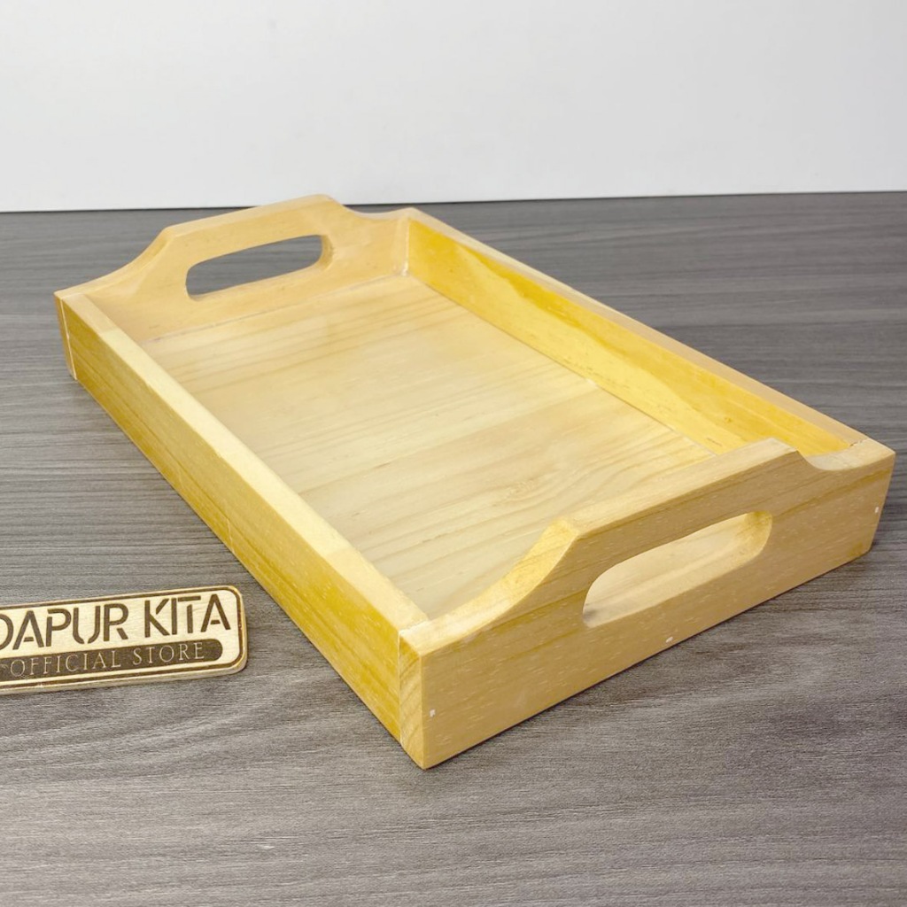 Nampan Kayu / Tray Kayu / Baki Besar 35×24 Cm