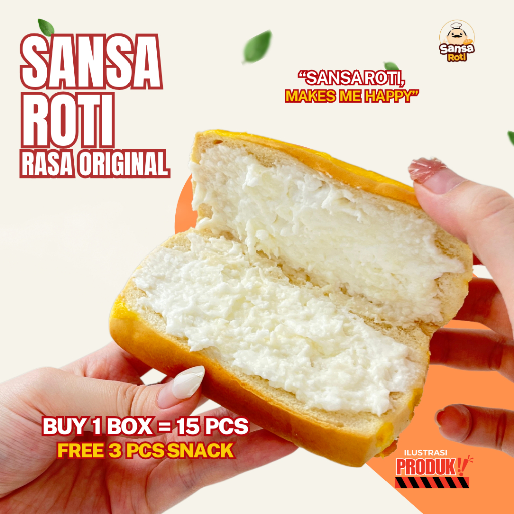 

[ISI 15pcs+Free 3pcs] - Sansa Roti - Original