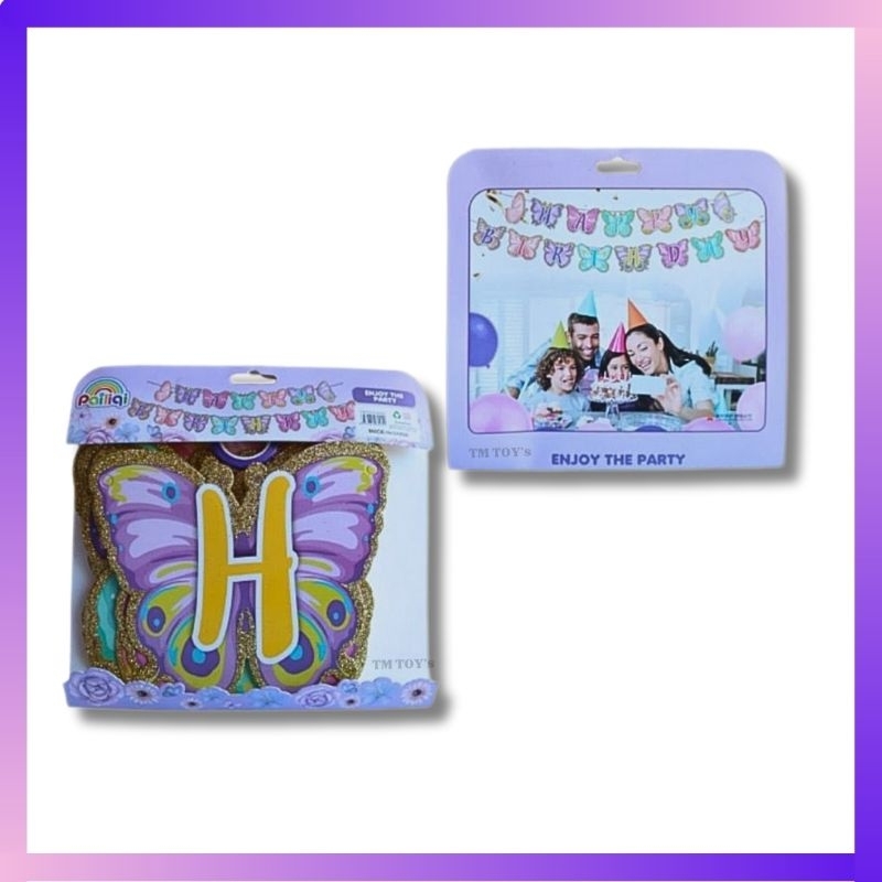 Banner HBD Dino Flag Banner Happy Birthday Banner Ulang Tahun