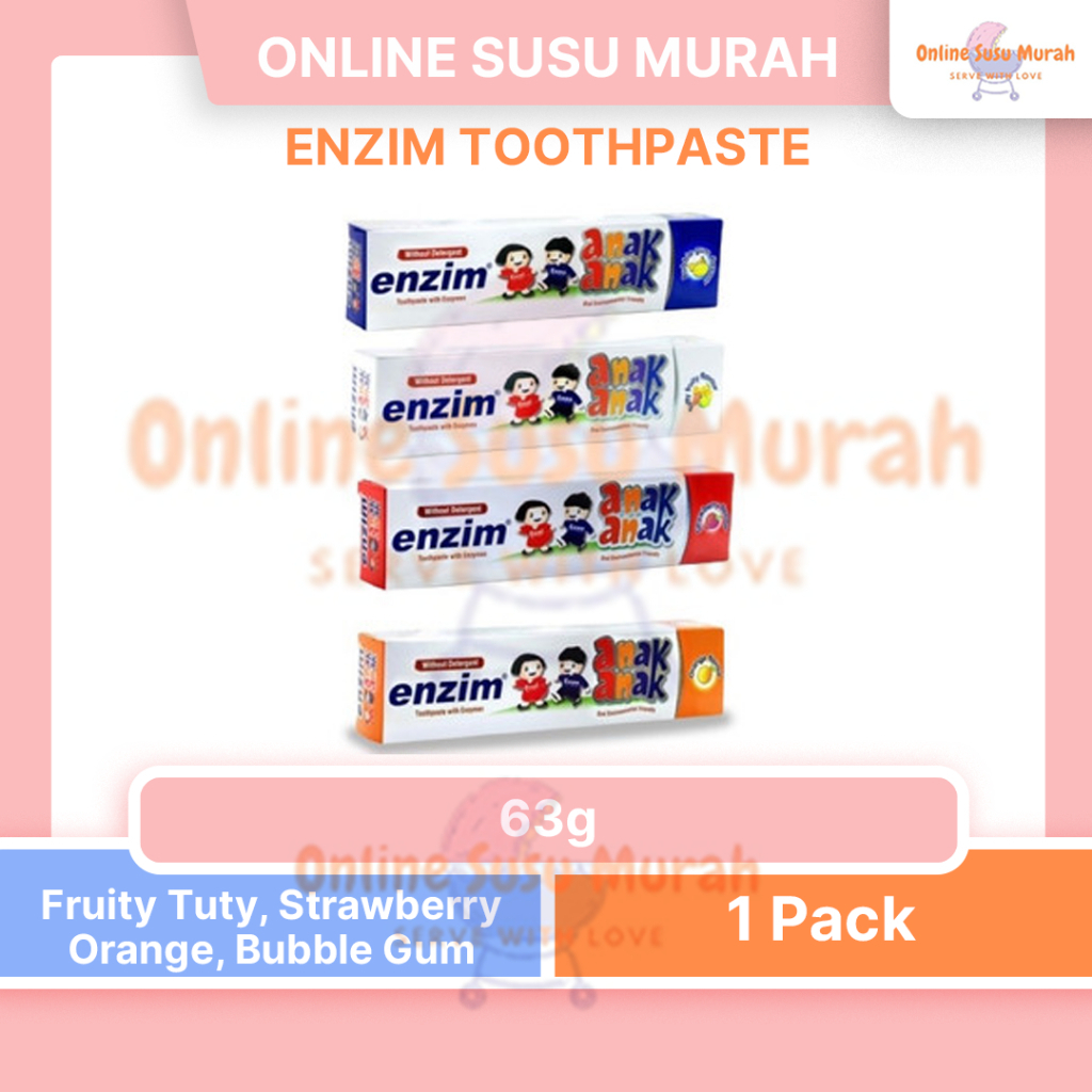 ENZIM TOOTHPASTE 63GR ODOL ANAK 63 GR PRLA