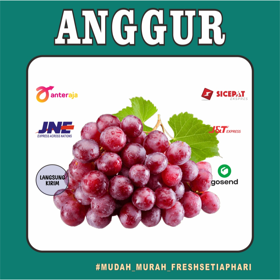 

BUAH ANGGUR FRESH MURAH BANDUNG 250GR