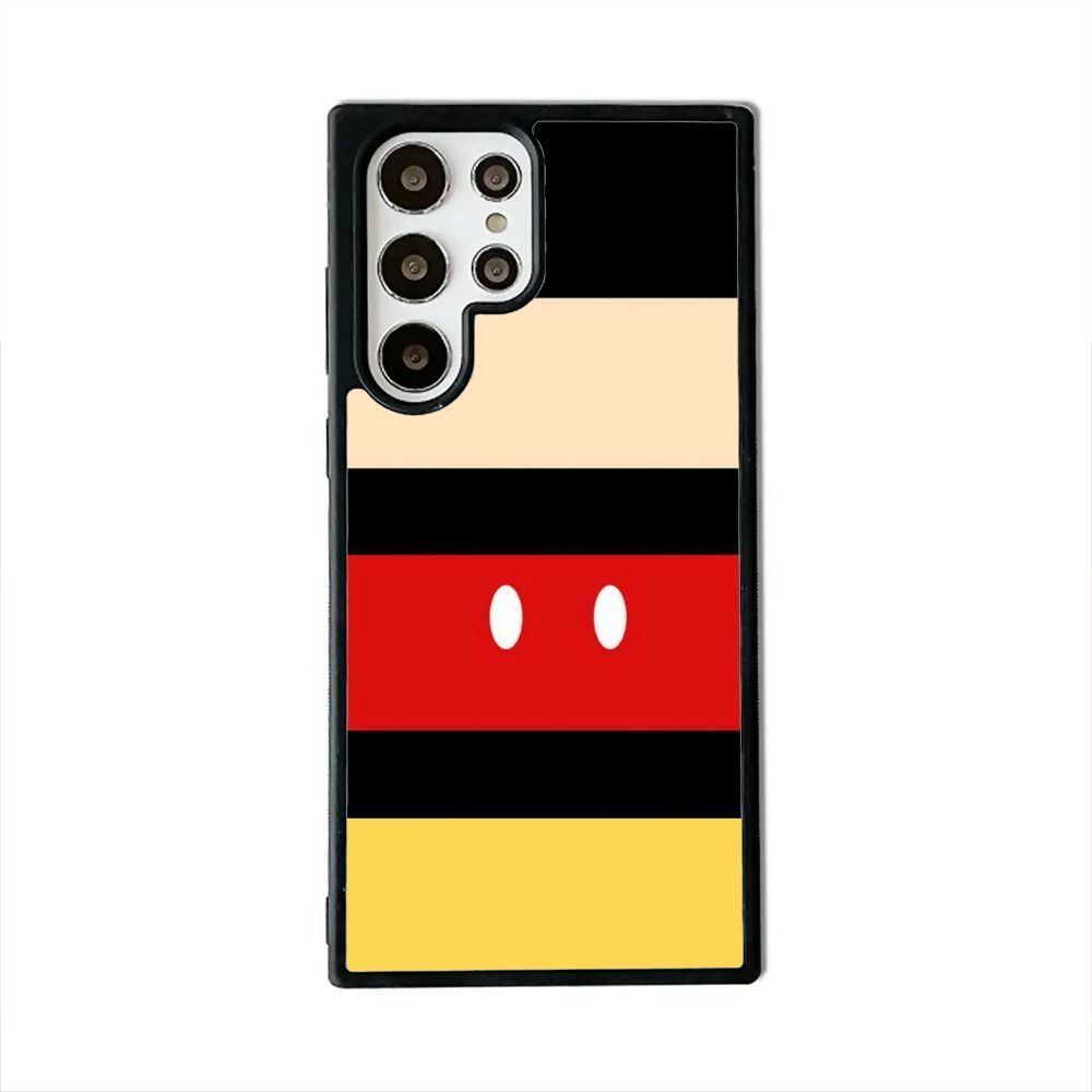 Mickey Mouse Minimalist Case Samsung S24 S23 S22 S21 S20 FE Ultra Plus Casing Custom