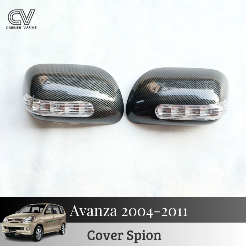 Cover Kaca Spion Mobil Avanza VVTI 2005 - 2011 Carbon